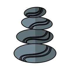 stones treatment spa emblem vector illustration design