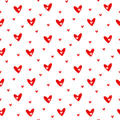 seamless heart pattern and background vector illustration