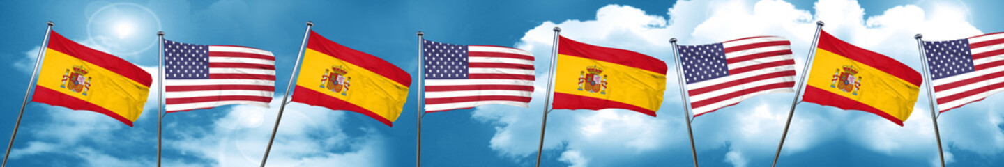 Spanish flag, 3D rendering