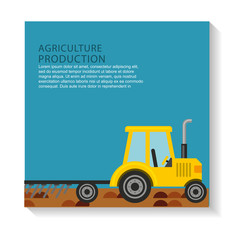agriculture production concept icon vector illustration design