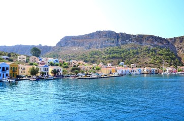 Fototapeta na wymiar vacances dans le Dodécanèse, archipel grec 