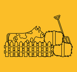 agriculture production concept icon vector illustration design