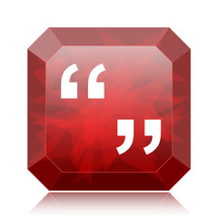 Obraz premium Quotation marks icon