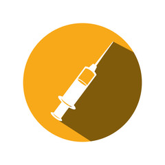 syringe medical isolated icon vector illustration design