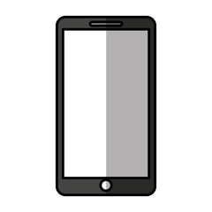 smartphone technology line icon vector illustration design