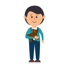 man avatar character isolated icon vector illustration design