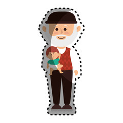 happy family members silhouette vector illustration design