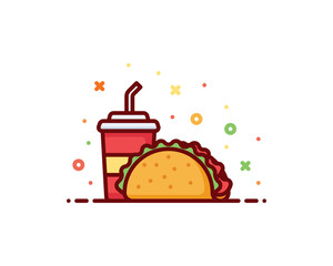 Taco vector illustration