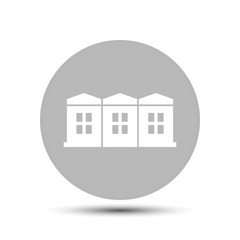 House. vector icon on gray background