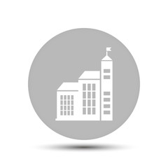 public building high. vector icon