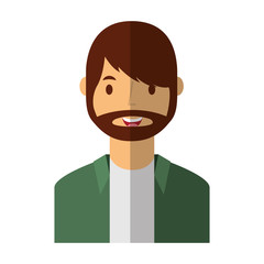 young man avatar character vector illustration design