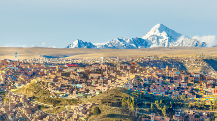 Beautiful houses of La Paz in Bolivia