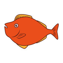 sea fish emblem icon vector illustration design