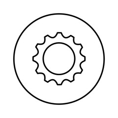 gear setting isolated icon vector illustration design
