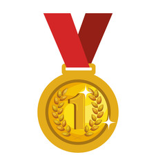 first place winner award vector illustration design