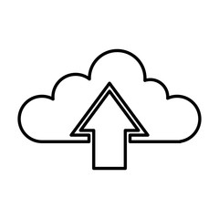 cloud computing isolated icon vector illustration design