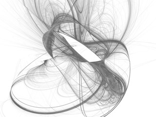 Monochrome fractal background. Digital collage.