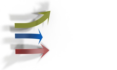 Fototapeta premium Find the right path ,top view 3d render