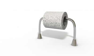 oilet paper concpet 3d render