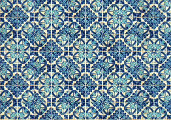 Collage of ceramic tiles from Portugal