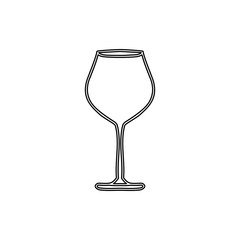 silhouette glass cups utensil icon vector illustration