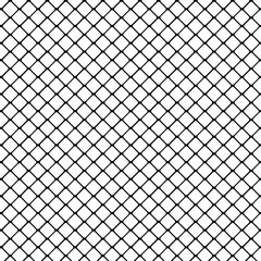 Black rounded square mesh on white background vector illustration.