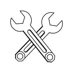 technical workshop stock emblem icon, vector illustration image