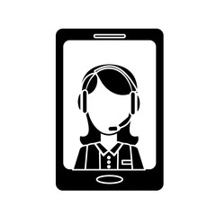 smartphone technical services icon image, vector illustration, design
