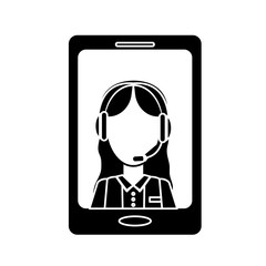 smartphone technical services icon image, vector illustration, design