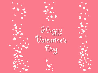 Happy Valentine's day background with hearts
