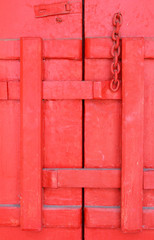 Traditional thai style Red windows