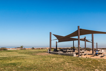 Monument Mesa at Border Field State Park in San Diego, California, the most Southwesternly park in the United States, on the San Diego-Tijuana border.