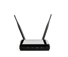 Wireless Router on White background .