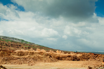 Mountain bomb in Coal Mine