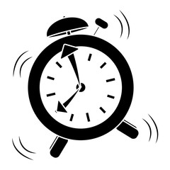 alarm clock icon image vector illustration design 