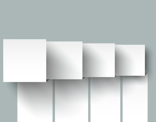 Paper staircase data growth in business, vector template