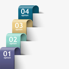 Pattern of processes stages, vector illustration