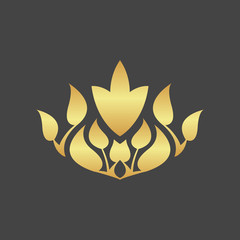 Abstract foliate elements. Floral decoration.