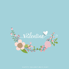 Valentines day background design. Vector illustration