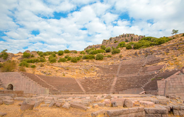 Ruined Athena Temple in Assos, Turkey