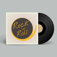 Vinyl record. Retro style. Vector illustration.