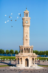 Fototapeta premium Clock Tower is the symbol of Izmir