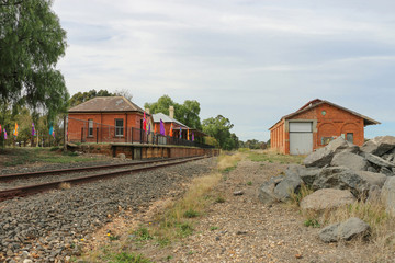 The Newstead Railway Station (1874), although closed since 2004, is currently being developed into a community arts hub