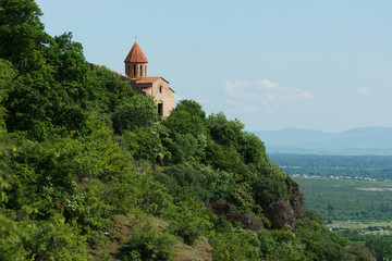 Fototapeta premium Old Albanian Christian church in Gakh, Azerbaijan. 2013th year.