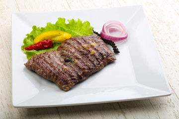 Grilled beef steak