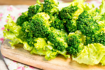 Handmade cauliflower vegetables on table