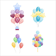 Balloons vector set.