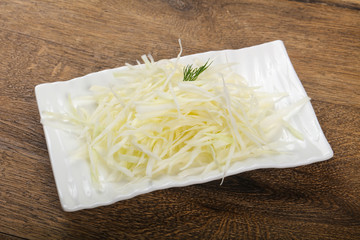 Shredded cabbage