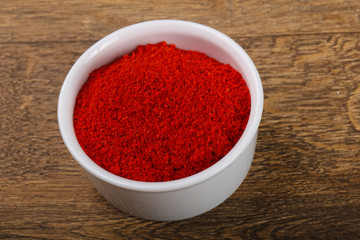 Obraz na płótnie Canvas Red pepper powder