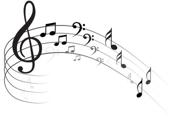 Music Note Background - 135777646